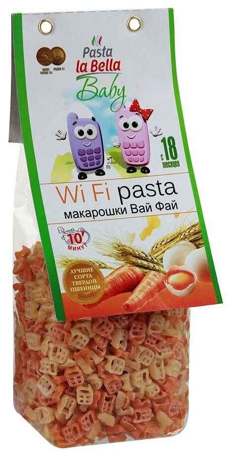 Макаронные изделия Pasta la Bella Макарошки Вай Фай, 250 г, 1 шт. - фотография № 1