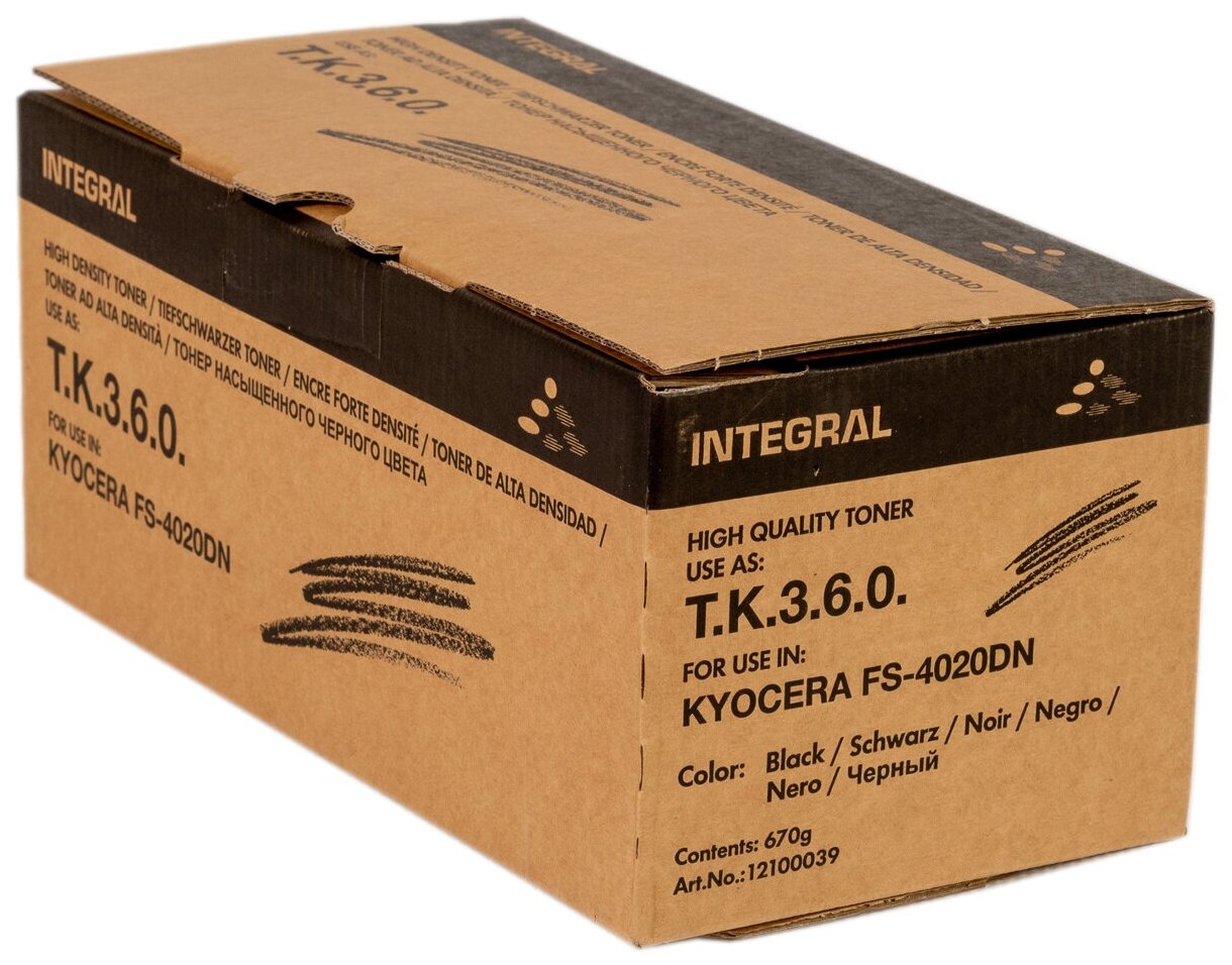 Картридж INTEGRAL TK-360C (с чипом) для Kyocera FS-4020DN (20 000 стр.)