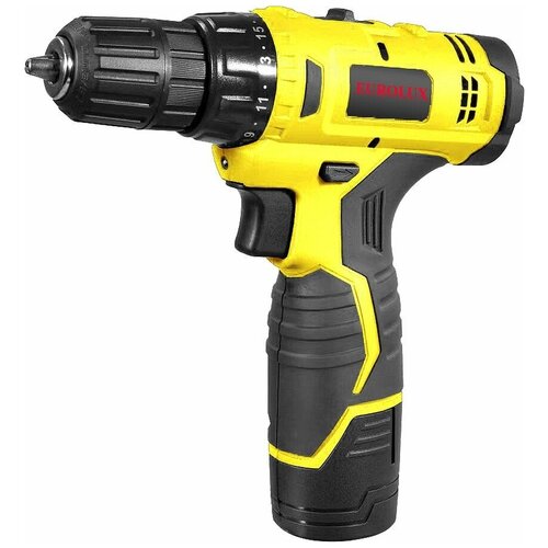 Дрель-шуруповерт EUROLUX ДА-122Li 15Ач с двумя аккумуляторами 721438 4786₽