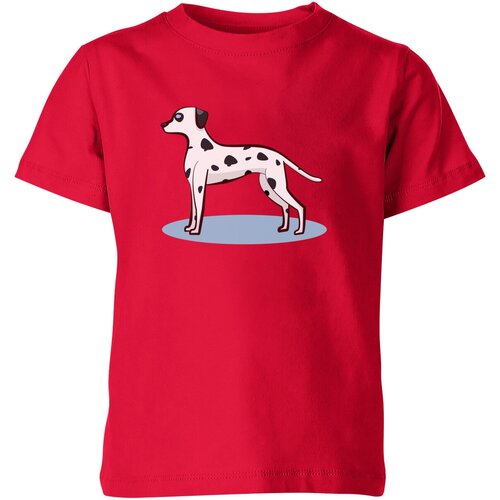 Футболка Us Basic, размер 4, красный детская футболка собака далматинец 152 белый