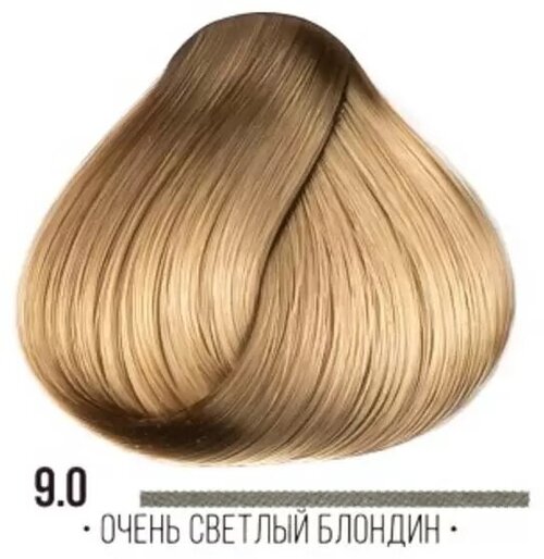 Kaaral AAA стойкая крем-краска для волос, 9.0 Очень светлый блондин, 100 мл