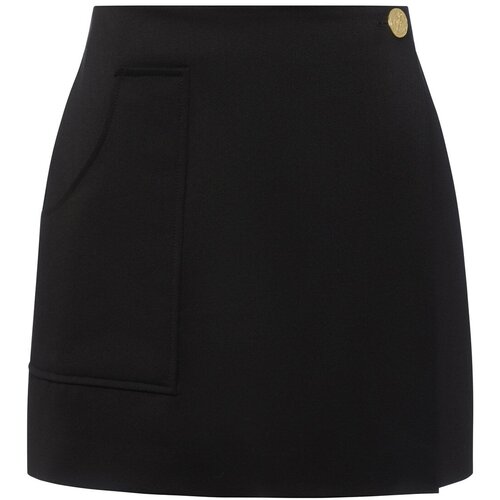 Юбка LE VUAL, мини, подкладка, карманы, размер S, черный