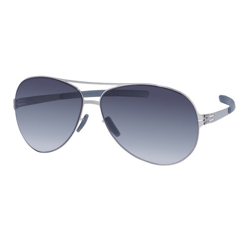 Солнцезащитные очки Ic! Berlin, серый, серебряный солнцезащитные очки ic berlin raf s chrome