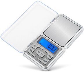 Электронные ювелирные весы Pocket Scale предел взвешивания до 200 гр., с точностью 0.01, батарейки в комплекте