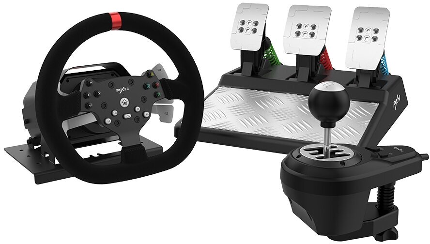 Игровой руль с педалями PXN V10 для PC/ PS4/ Xbox-One/ Xbox Series X/ S