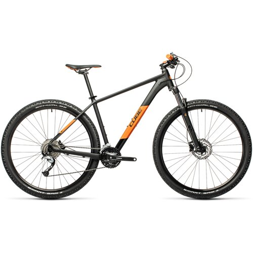 фото Велосипед cube 27.5 aim sl 2021 черный/оранжевый 16"