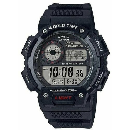 Наручные часы CASIO Collection AE-1400WH-1A, черный casio ae 1400wh 9a