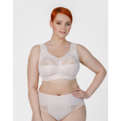 Бюстгальтер классика , чашка мягкая, размер 115D, экрю