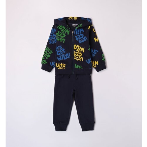 Комплект одежды Ido, толстовка и брюки, спортивный стиль, размер 8A, синий