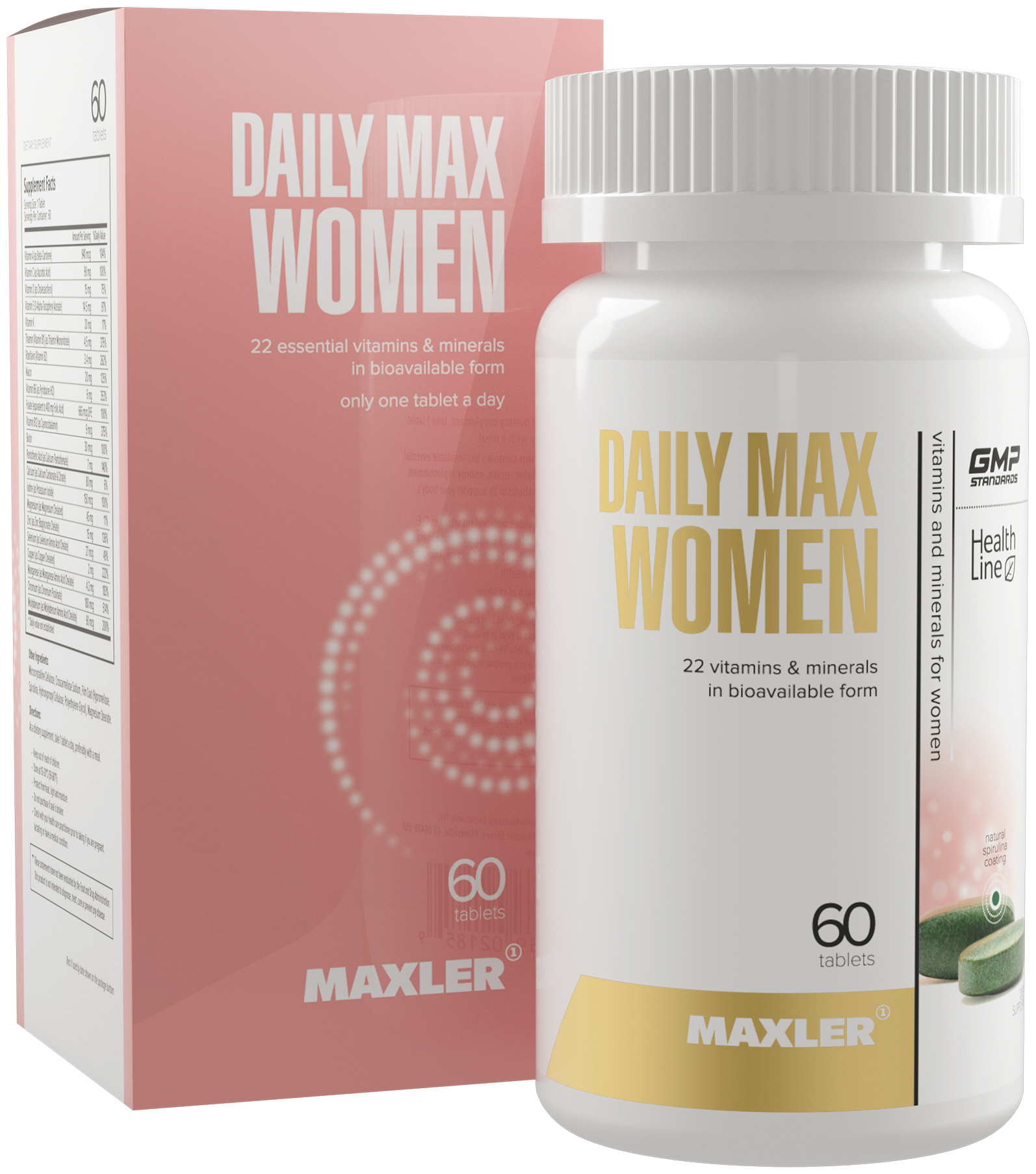 Витаминно-минеральный комплекс Maxler Daily Max Women в биодоступной форме 120 таблеток