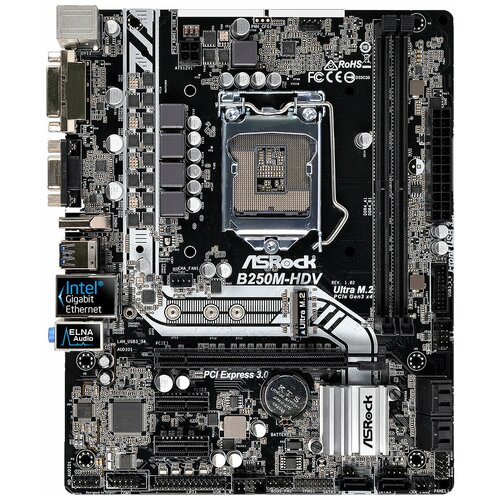 Материнская плата ASRock B250M-HDV 843800₽