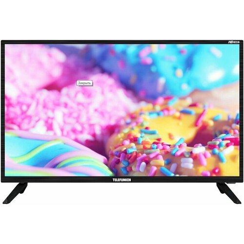 Телевизор TELEFUNKEN TF-LED32S74T2S 32 80 см 720p HD Smart TV черный 2205500₽