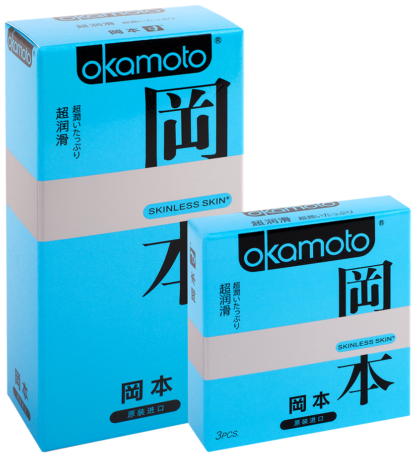 Презервативы Okamoto Skinless Skin Super Lubricated, 2 уп. по 12 шт.