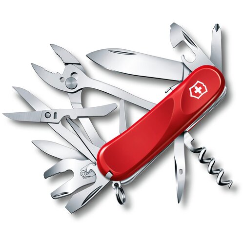 Нож многофункциональный VICTORINOX Evolution S557 красный мультитул брелок victorinox evolution s557 красный