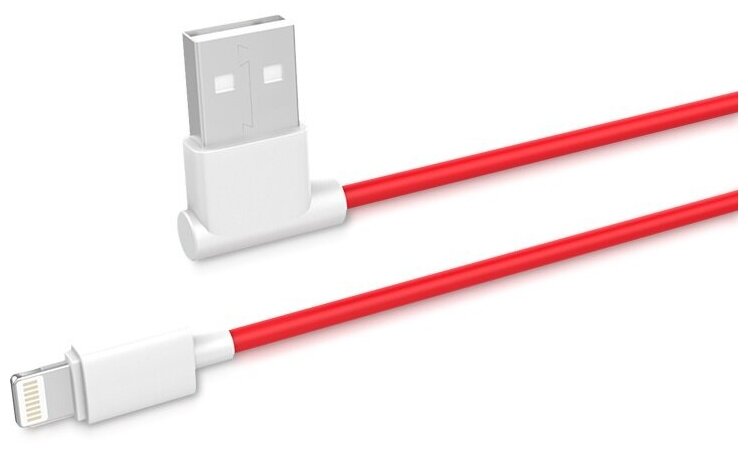 USB дата-кабель Hoco UPL11 L Shape Lightning (1.2 м) Красный