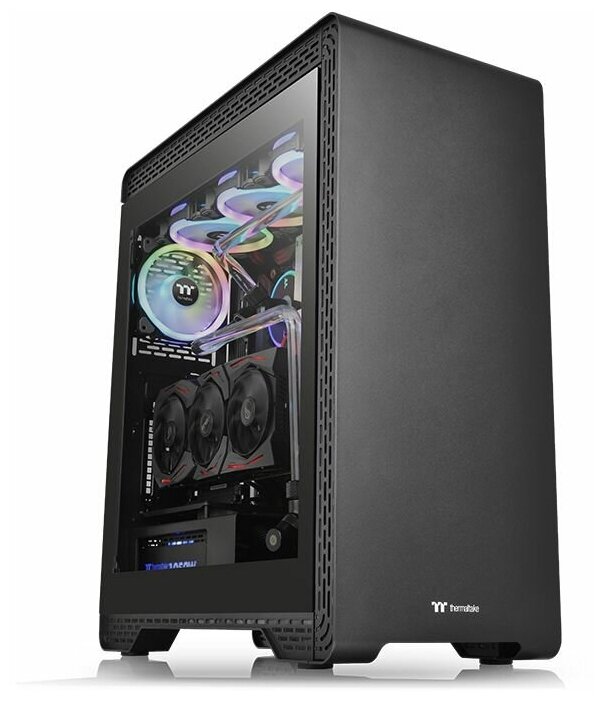 Корпус ATX Thermaltake S500 TG, Midi-Tower, без БП, черный [ca-1o3-00m1wn-00]