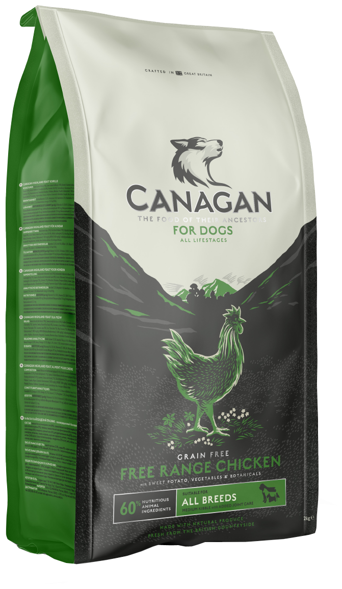 CANAGAN grain free free-run chicken large breed беззерновой корм для собак и щенков крупных пород с цыпленком (6 кг)