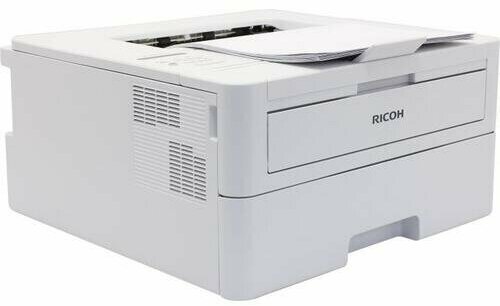 Принтер лазерный черно-белый Ricoh 408291, A4, 30 стр/мин, 600МГц, 128Мб ОЗУ, GDI, USB 2.0, 10/100 Ethernet, Wi-Fi, картридж 700стр - фото №2
