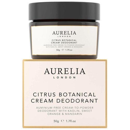 Кремовый дезодорант на растительной основе с пробиотиками AURELIA Citrus Botanical cream deodorant SWEET ORANGE  MANDARIN 50g