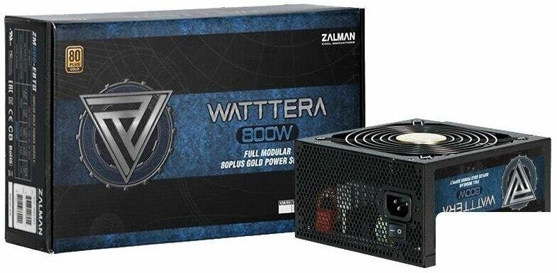 Блок питания ATX Zalman 800W, APFC, 140mm fan, FCM, 80+ Gold, Retail - фото №11