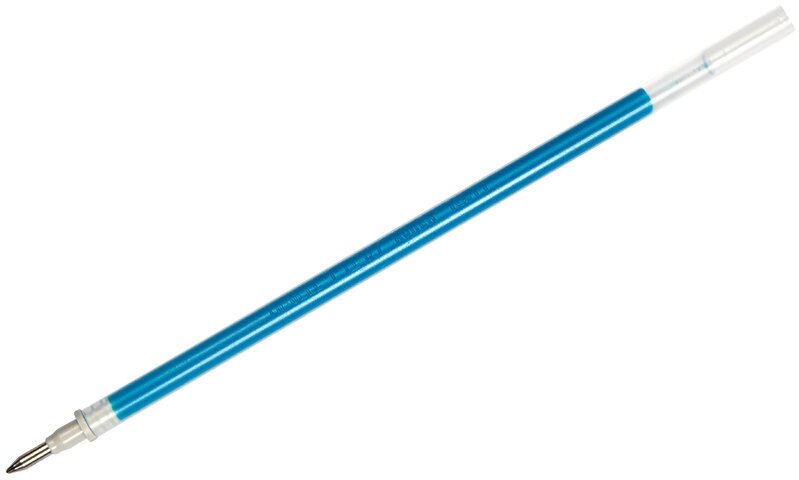 Стержень гелевый Crown "Hi-Jell Color" голубой, 138 мм, 0,7 мм, 12 шт.