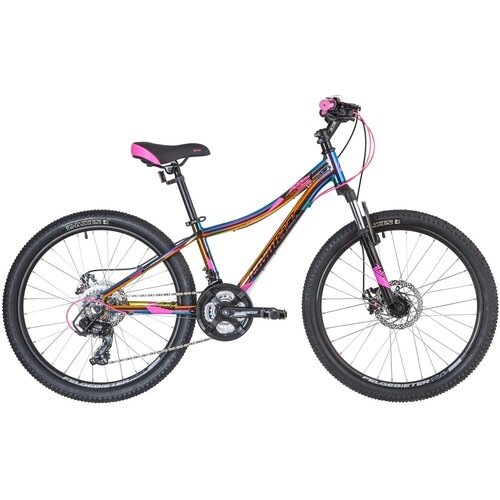 Подростковый велосипед Novatrack Katrina 24 Disc, год 2020, цвет Фиолетовый, ростовка 10
