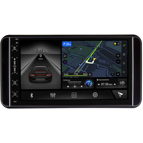 Магнитола в штатное место 2 din Canbox M-Line 5511-RP-TYUNBBW-43 для Toyota Universal Android 10 (4G-SIM, 2/32, DSP, IPS)