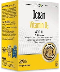 Orzax Ocean Vitamin D-3 400 IU Spray 20 мл - фотография № 3