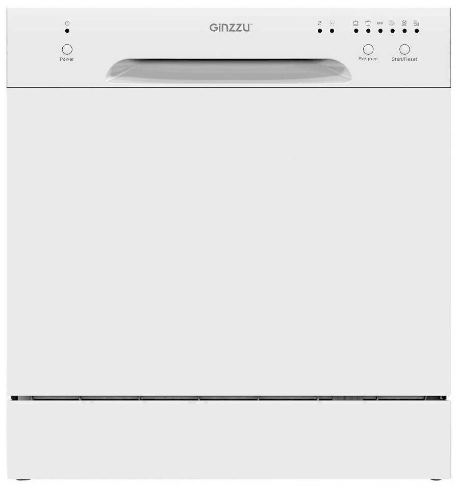 Компактная посудомоечная машина Ginzzu DC281, белый