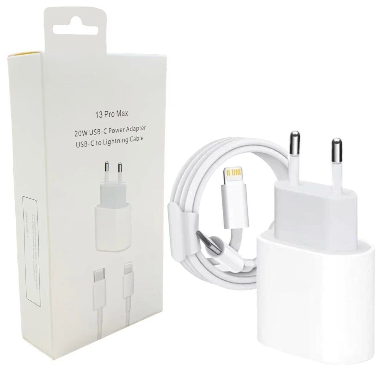 13 Pro Max 20W USB-C Power Adapter USB-C to Lightning Cable