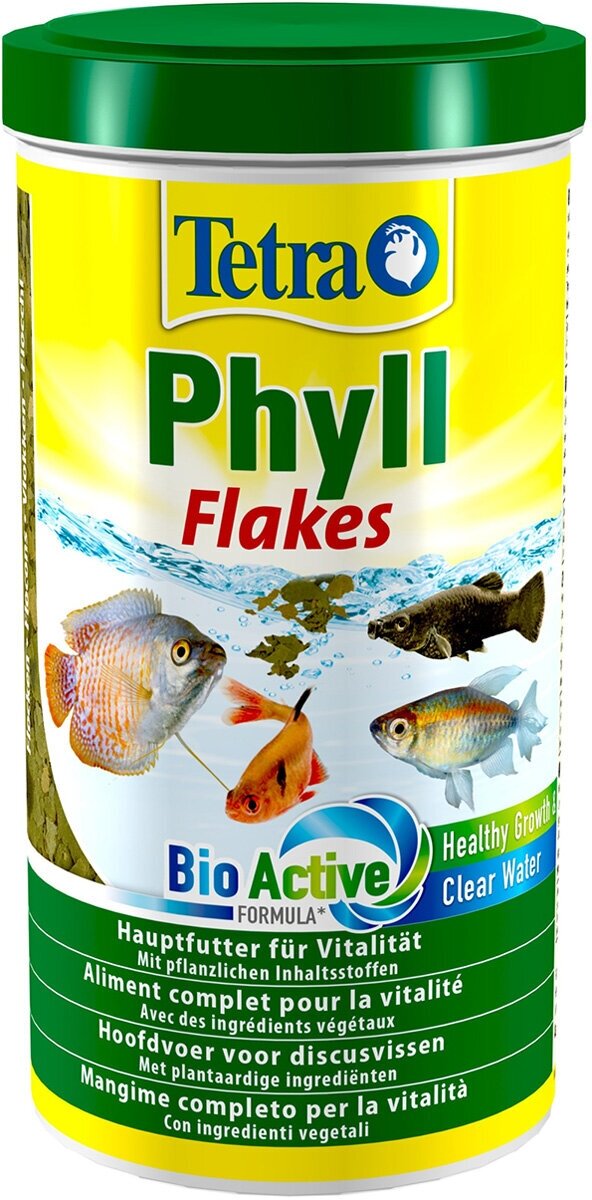 TETRА PHYLL FLAKES корм хлопья для травоядных рыб (1 л)