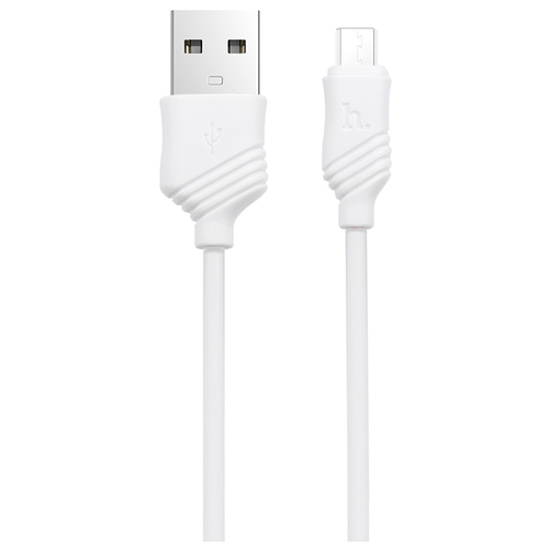 Кабель Hoco X6 Khaki USB - microUSB, 1 м, 1 шт., белый сзу 2usb hoco n7 micro 2 1a длина кабеля 1 метр black