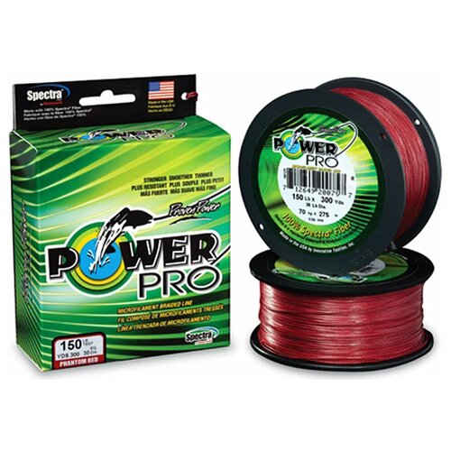 фото Леска плетеная power pro 135м красный 0,08/4кг