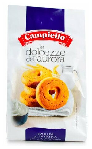 Печенье Campiello Buongiorno со сливками 350 г (Италия) - фотография № 1