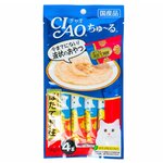 Лакомство для кошек Japan Premium Pet Inaba Ciao Churu Тунец магуро и морской гребешок (пюре) 56 гр - изображение