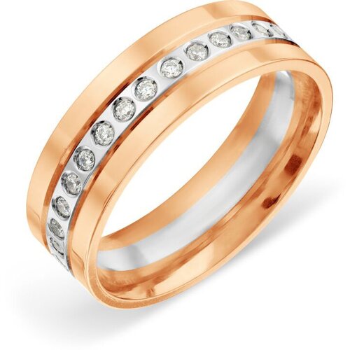 Обручальное кольцо из золота с фианитами яхонт Ювелирный Арт. 212388