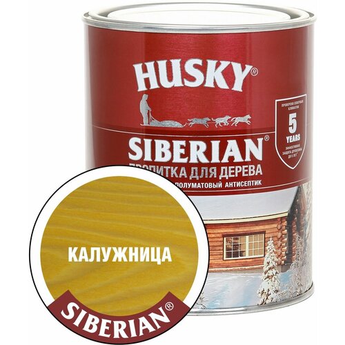 Антисептик HUSKY Siberian желтый 0,9 л полуматовый