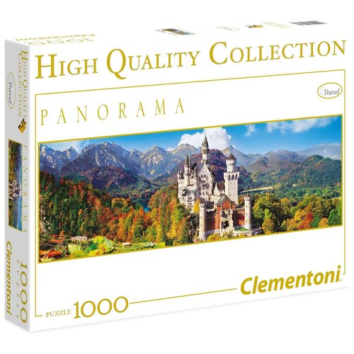 Пазл Clementoni High Quality Collection Panorama Бавария Замок Нойшванштайн Осень (39283), 1000 дет. пазл clementoni high quality collection panorama завораживающий танец фламинго 39427 1000 дет