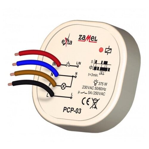 Zamel Реле времени импульсное с задержкой выключения, 230V AC, IP20 (арт. PCP-03)