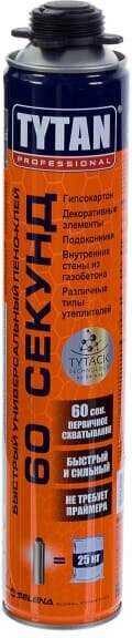 Клей-пена Tytan 60 секунд 750 мл