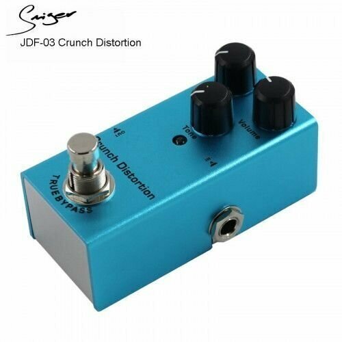 Педаль гитарного эффекта Crunch Distortion Smiger JDF-03 rowin lef 301d distortion iv педаль для гитары с эффектом killer super dist tone true bypass