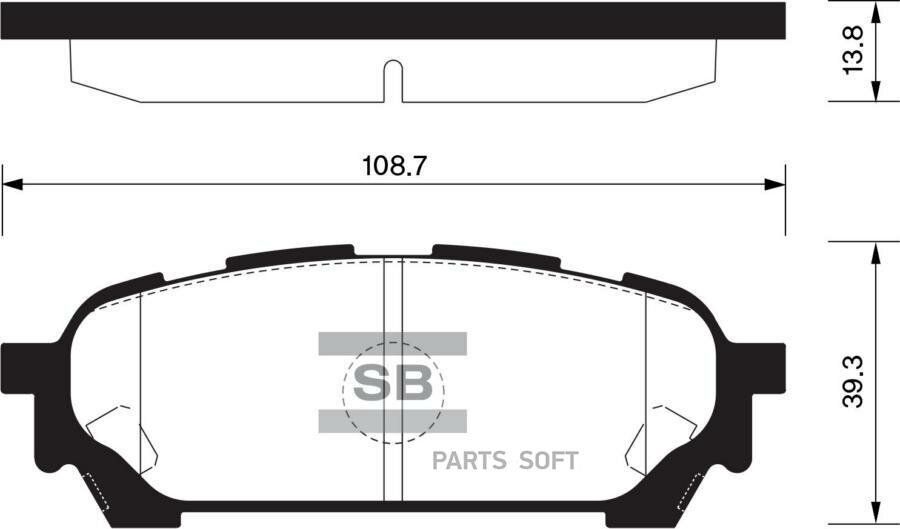 SANGSIN BRAKE SP1532 SP1532_колодки дисковые задние! Akebono\ Subaru Impreza 2.0i WRX Turbo 02