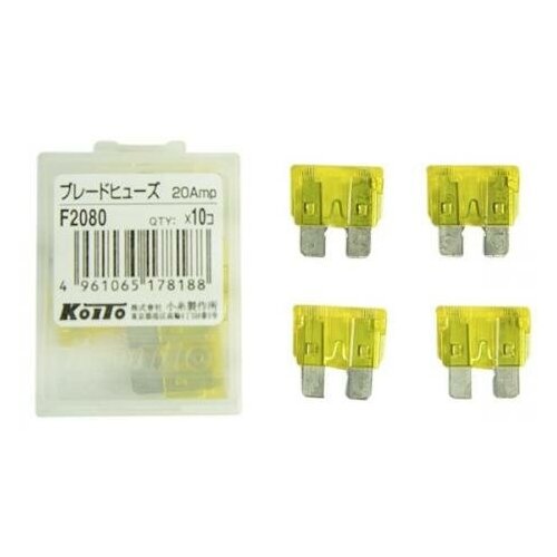 Предохранитель 20amp 10pcs Koito F2080