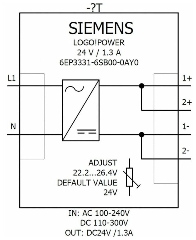 Siemens 6EP3331-6SB00-0AY0 In: 110-240V AC, Out: 24V DC/1,3A - фотография № 4