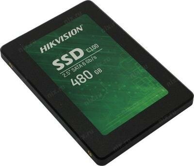 Накопитель SSD 2.5'' HIKVISION C100 480GB SATA 6Gb/s TLC 520/400MB/s IOPS 50K/30K MTBF 2M 7mm - фото №4