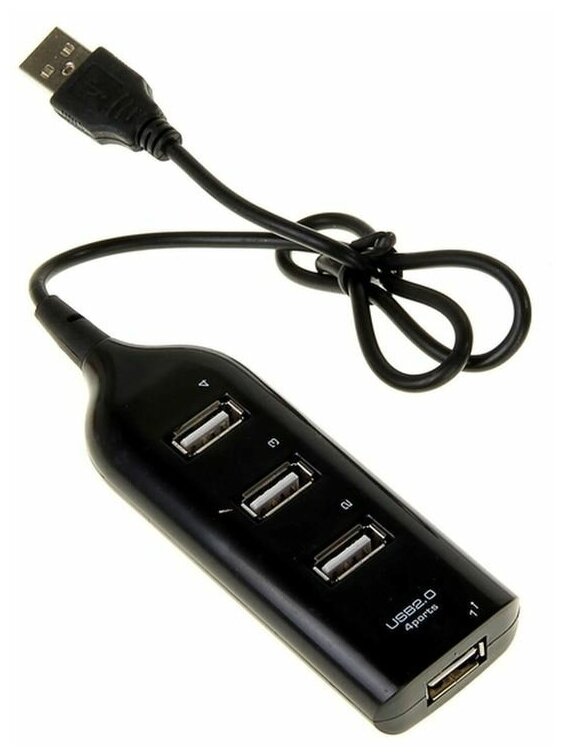 USB-разветвитель (HUB) LuazON HGH-63009 на 4 порта микс