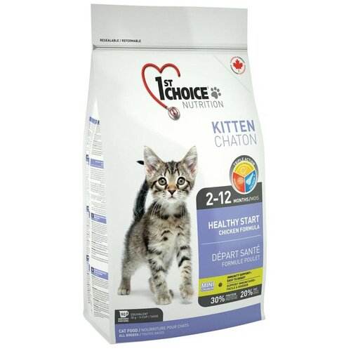 Сухой корм для котят 1st Choice Kitten Здоровый старт, с курицей 5.44 кг сушеная петрушка спецаромат 10г