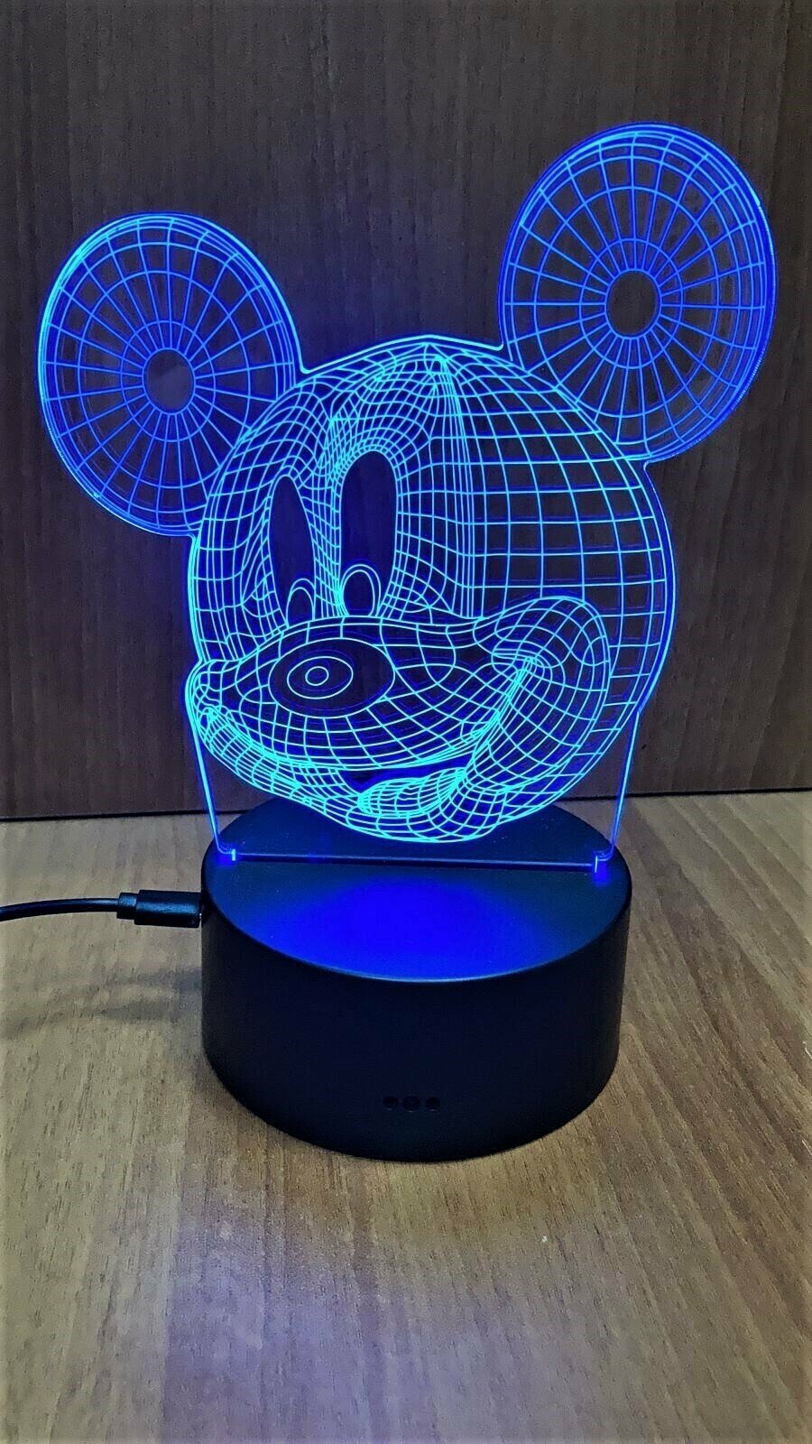 3D Светильник с пультом " Микки Маус " №90