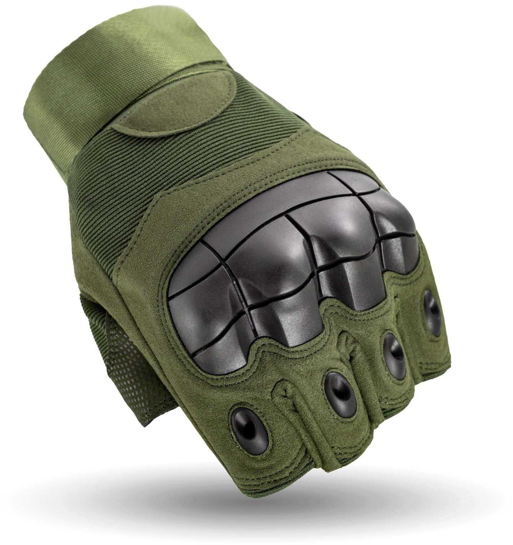 Тактические перчатки Black Hawk / Перчатки защитные без пальцев с костяшками
