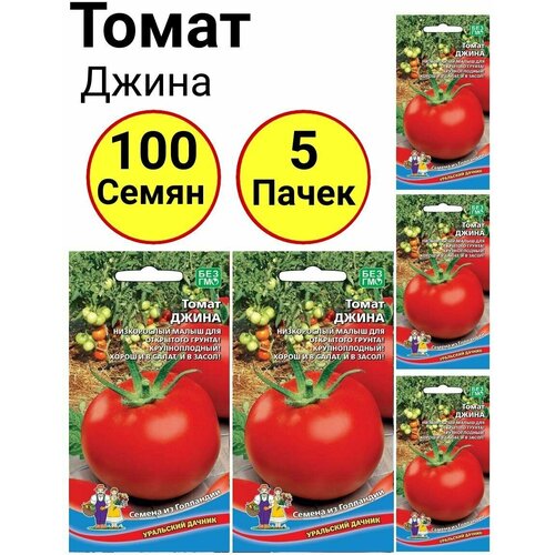 Томат Джина 20 семечек, Уральский дачник - 5 пачек томат служебный роман 20 семечек уральский дачник 5 пачек